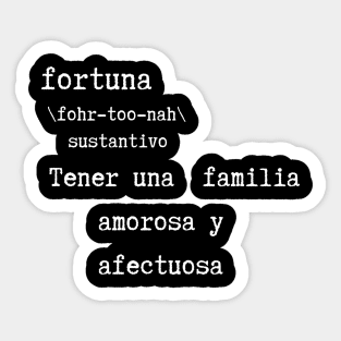 Fortuna - definición Sticker